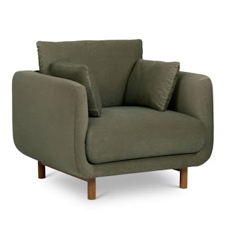 Nora 40.5" Lounge Chair - Felted Green