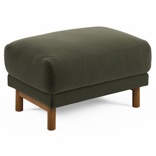 Nora 32" Ottoman - Felted Green