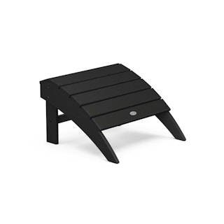 Polywood® 20.5" Outdoor Ottoman - Black