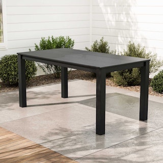 Polywood® 64" Outdoor Dining Table - Black