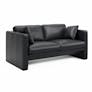 Roxwell 71.5" Leather Loveseat - Emilia Black