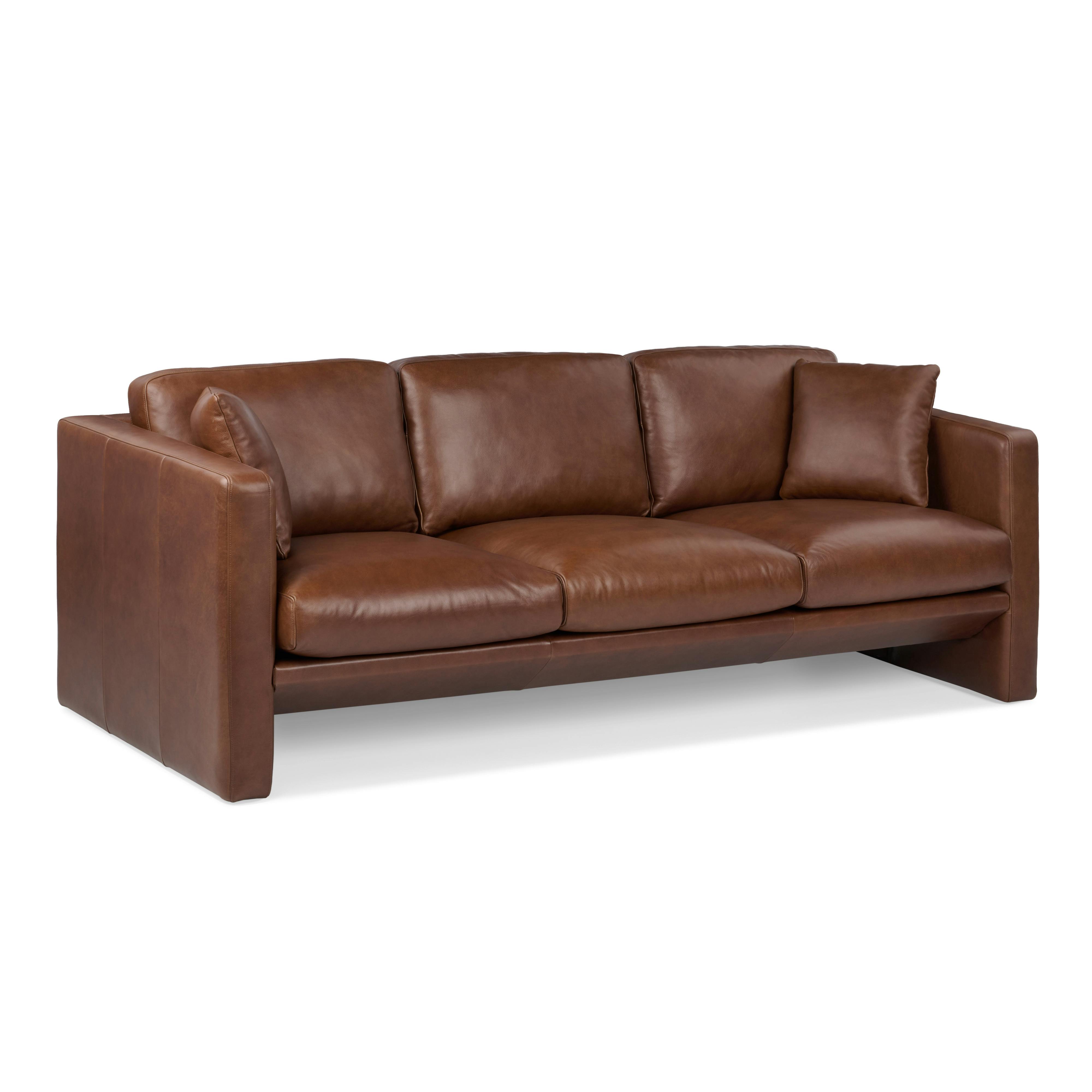 Roxwell Taos Brown Leather Sofa | Article