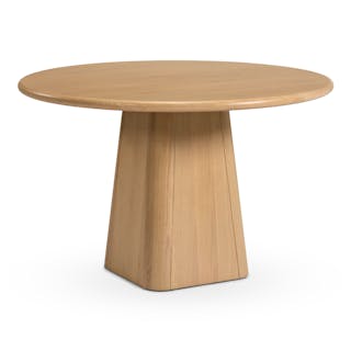 Torme 48" Round Dining Table - White Oak