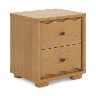 Boe 2-Drawer Nightstand - Natural Oak