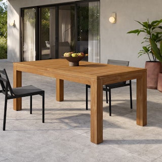 Avalon 74.5" - 98" Outdoor Extendable Dining Table - Acacia