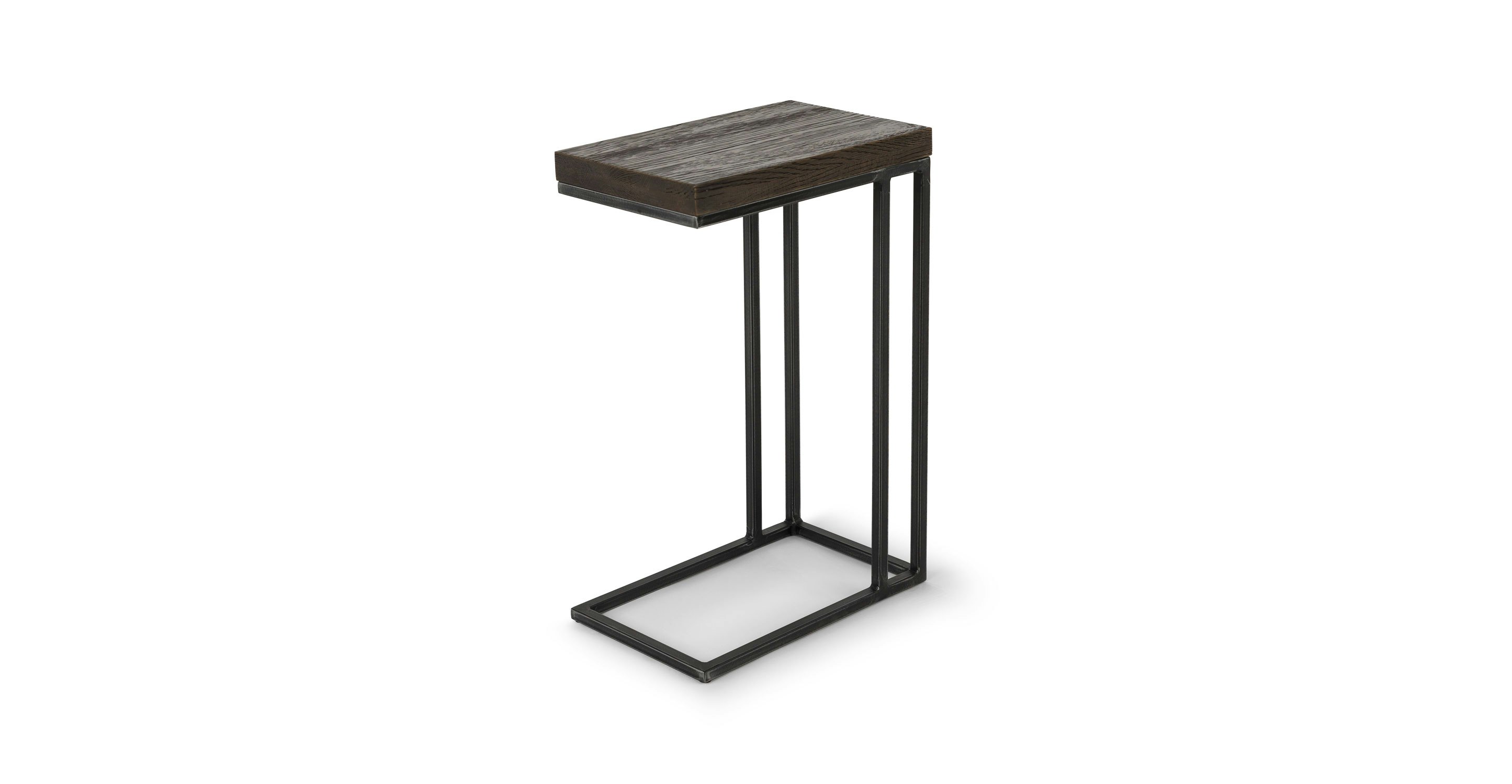 Rustic Smoke Taiga Metal Side Table Article