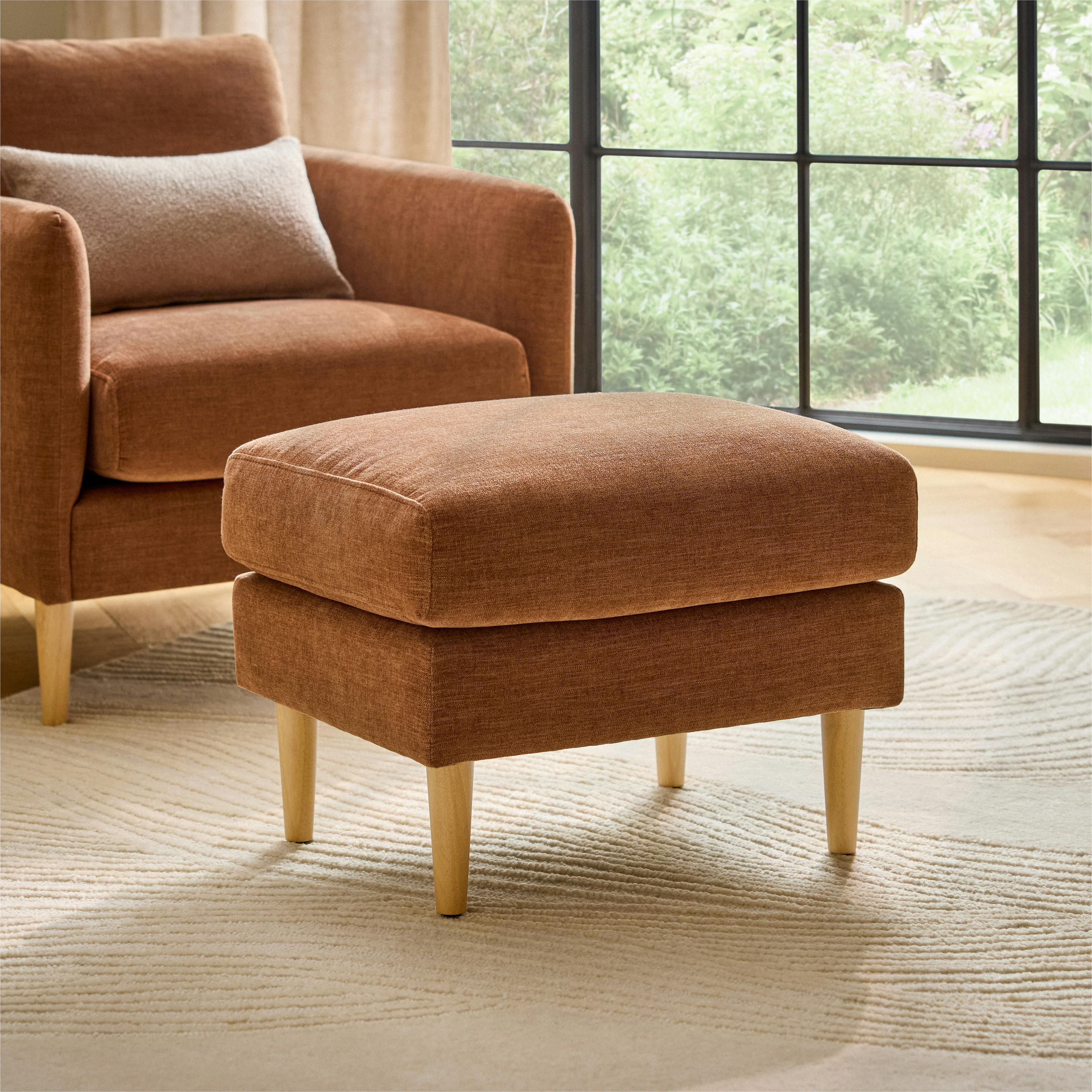 Contemporary, Mid Century & Modern Orange Ottomans | Article