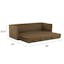 The Hanson Sofa Bed x Ottoman Bundle  - Gallery View 1 of 6.
