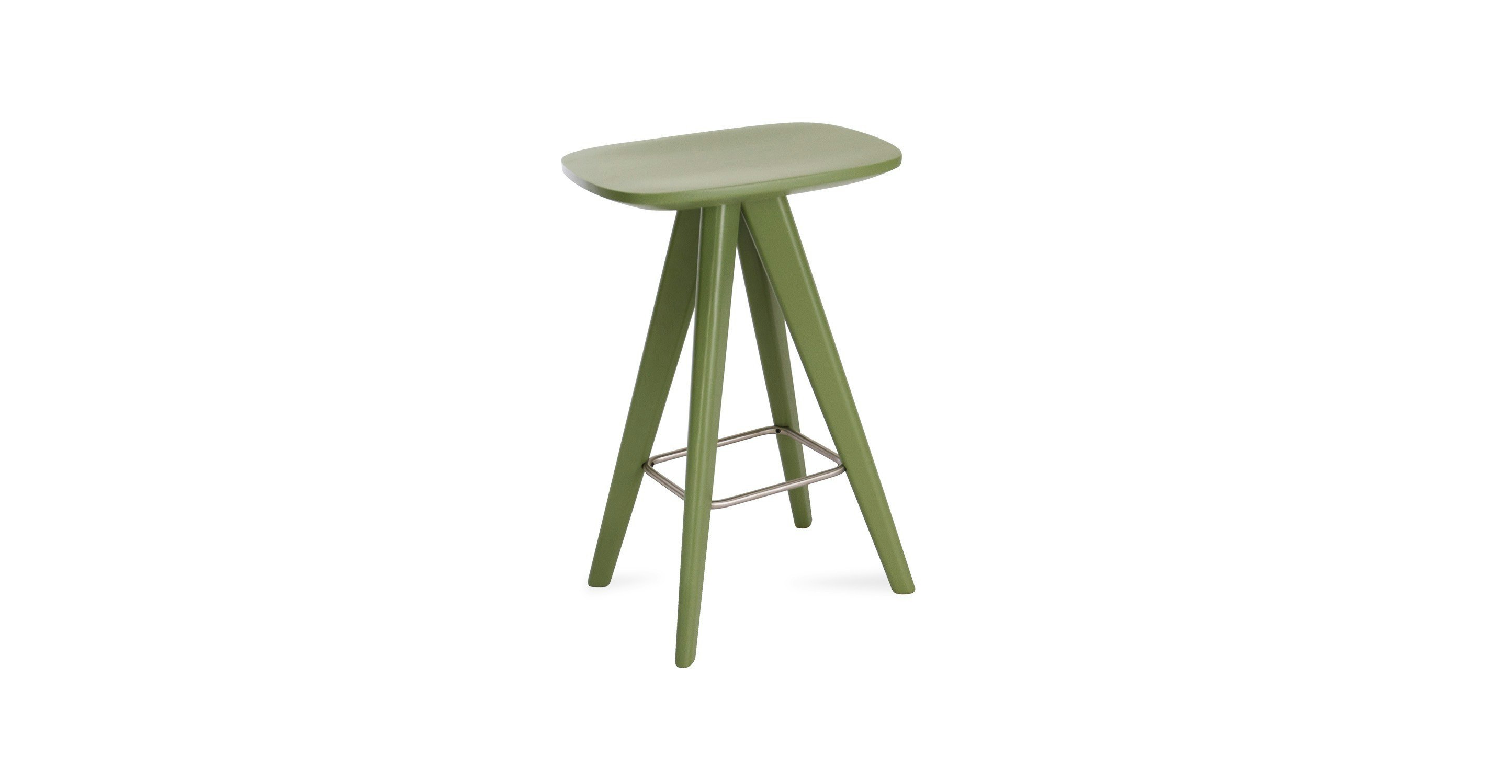 Petite Green Counter Stool Chairs & Stools Article Modern, MidCentury and Scandinavian