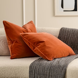 Lucca Persimmon Orange Pillow Set