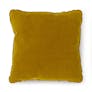 Lucca Velvet Pillow - Plush Yarrow Gold