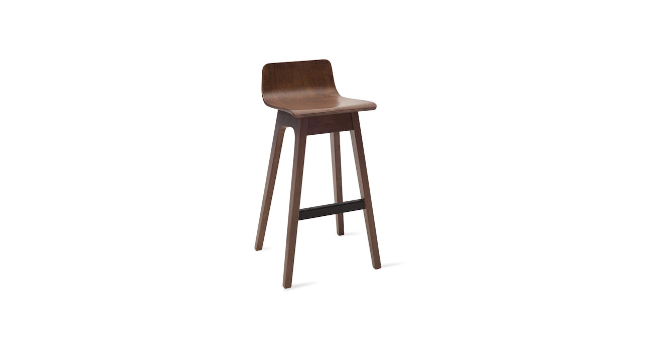 Ava Walnut Bar Stool