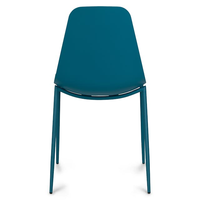 Deep Cove Teal Polypropylene Armless Dining Chair | Svelti | Article