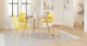 Svelti Daisy Yellow Dining Chair - Gallery View 2 of 11.