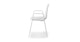Svelti Pure White Dining Armchair - Gallery View 4 of 9.