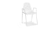 Svelti Pure White Stackable Dining Armchair - Gallery View 1 of 9.