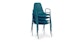 Svelti Deep Cove Teal Stackable Dining Armchair - Gallery View 3 of 12.