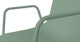 Svelti Aloe Green Stackable Dining Armchair - Gallery View 7 of 10.