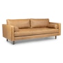 Sven 88" Tufted Leather Sofa - Charme Tan