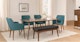 Feast Arizona Turquoise Dining Chair - Gallery View 2 of 11.