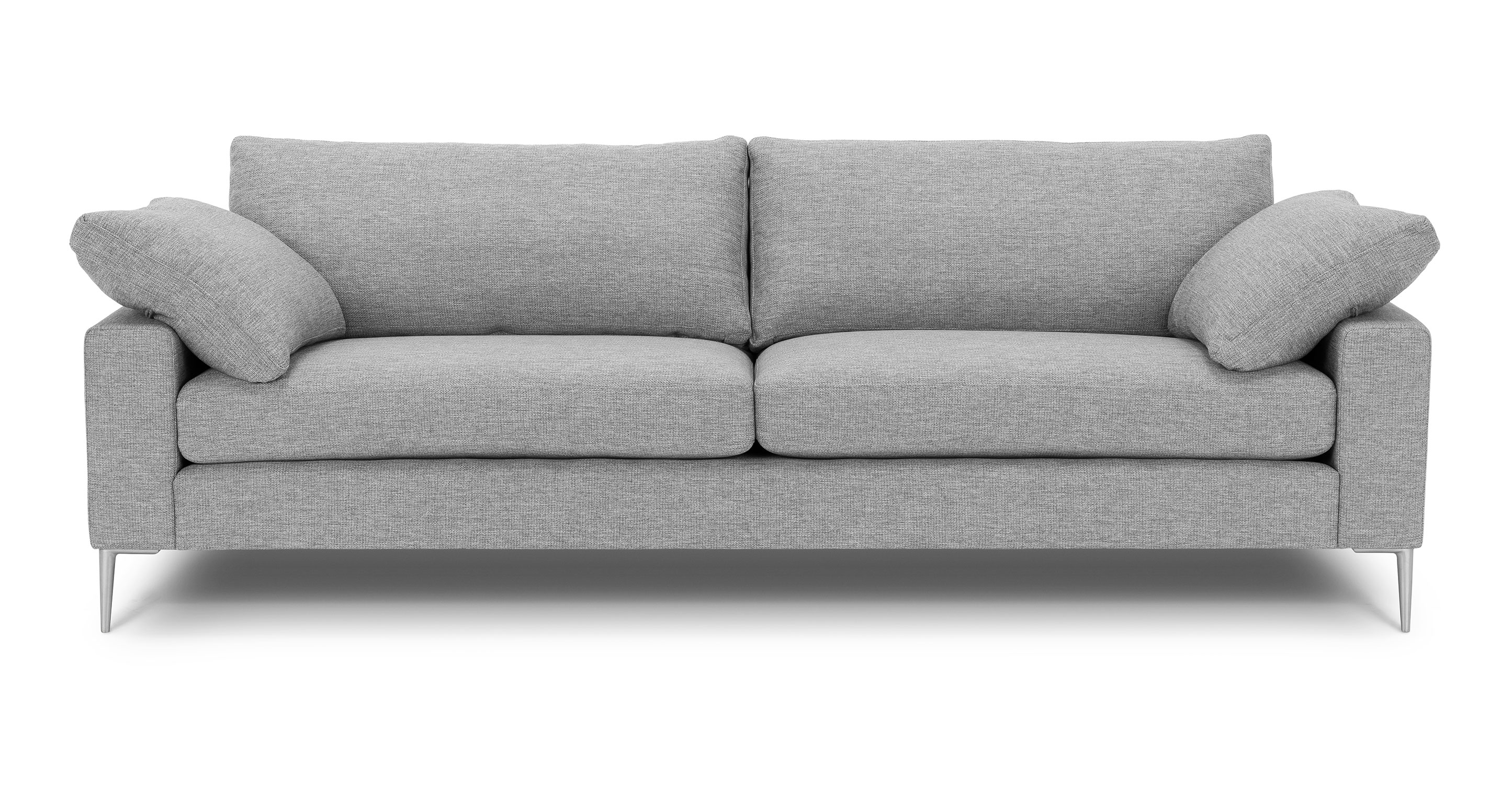 Furniture Ambassador Berton Grey Fabric Sofa Prices and Specs in Singapore, 01/2024