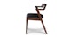 Zola Black Leather Dining Chair - Gallery View 4 of 11.