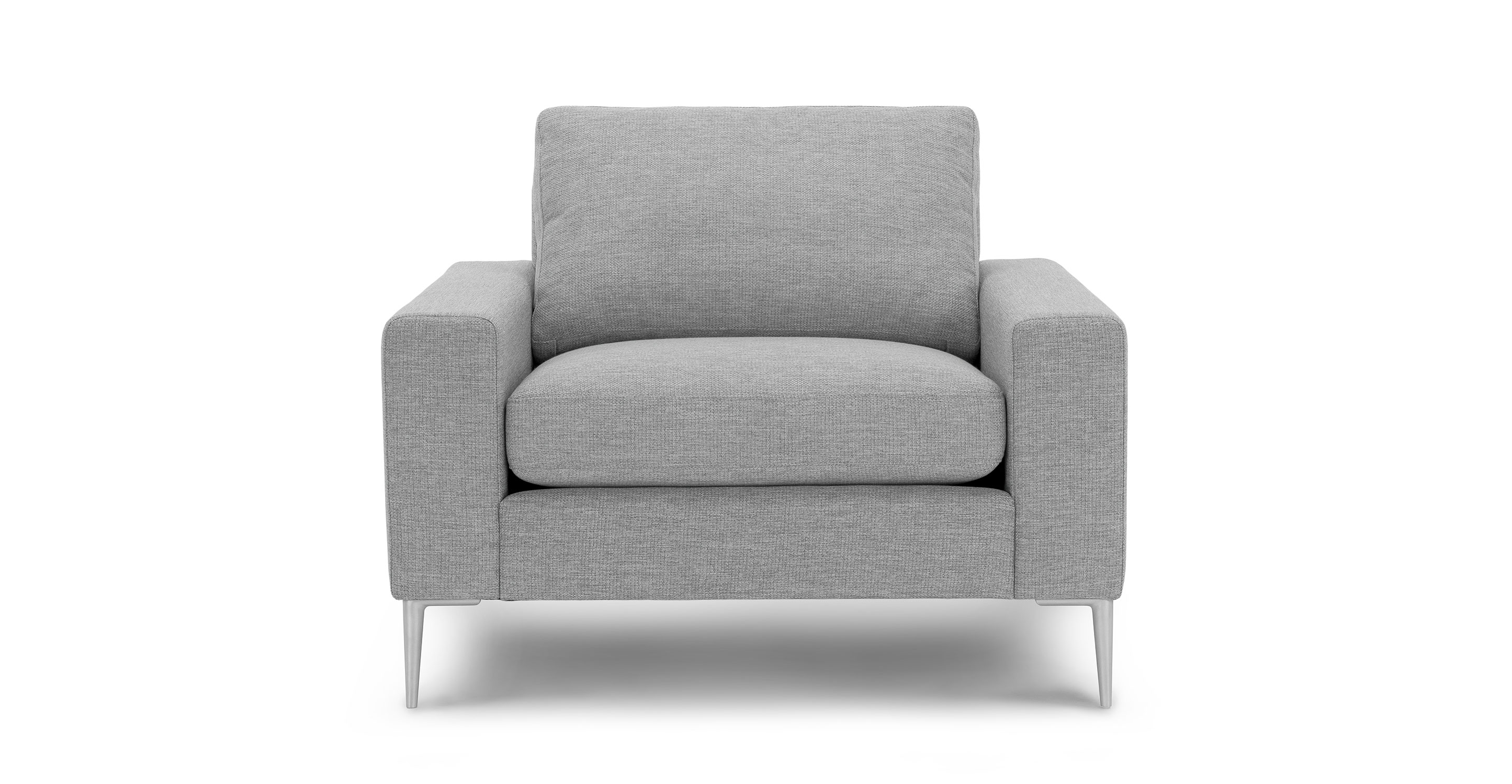 modern gray armchair