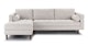 Sven Birch Ivory Left Sectional Sofa - Gallery View 1 of 13.