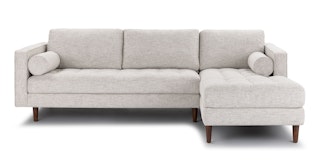 Sven Birch Ivory Right Sectional Sofa