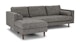 Sven Briar Gray Left Sectional Sofa - Gallery View 3 of 13.