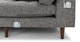 Sven Briar Gray Left Sectional Sofa - Gallery View 10 of 13.