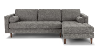 Sven Briar Gray Right Sectional Sofa