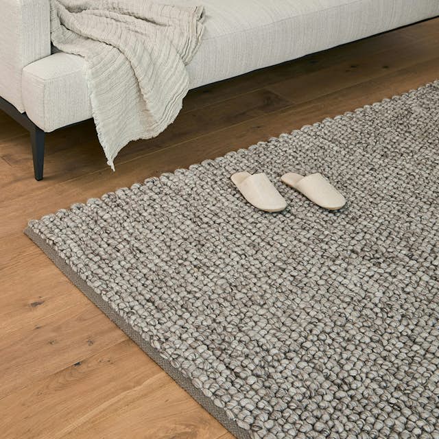 5x8 Metal Gray Handmade Area Rug Hira Article