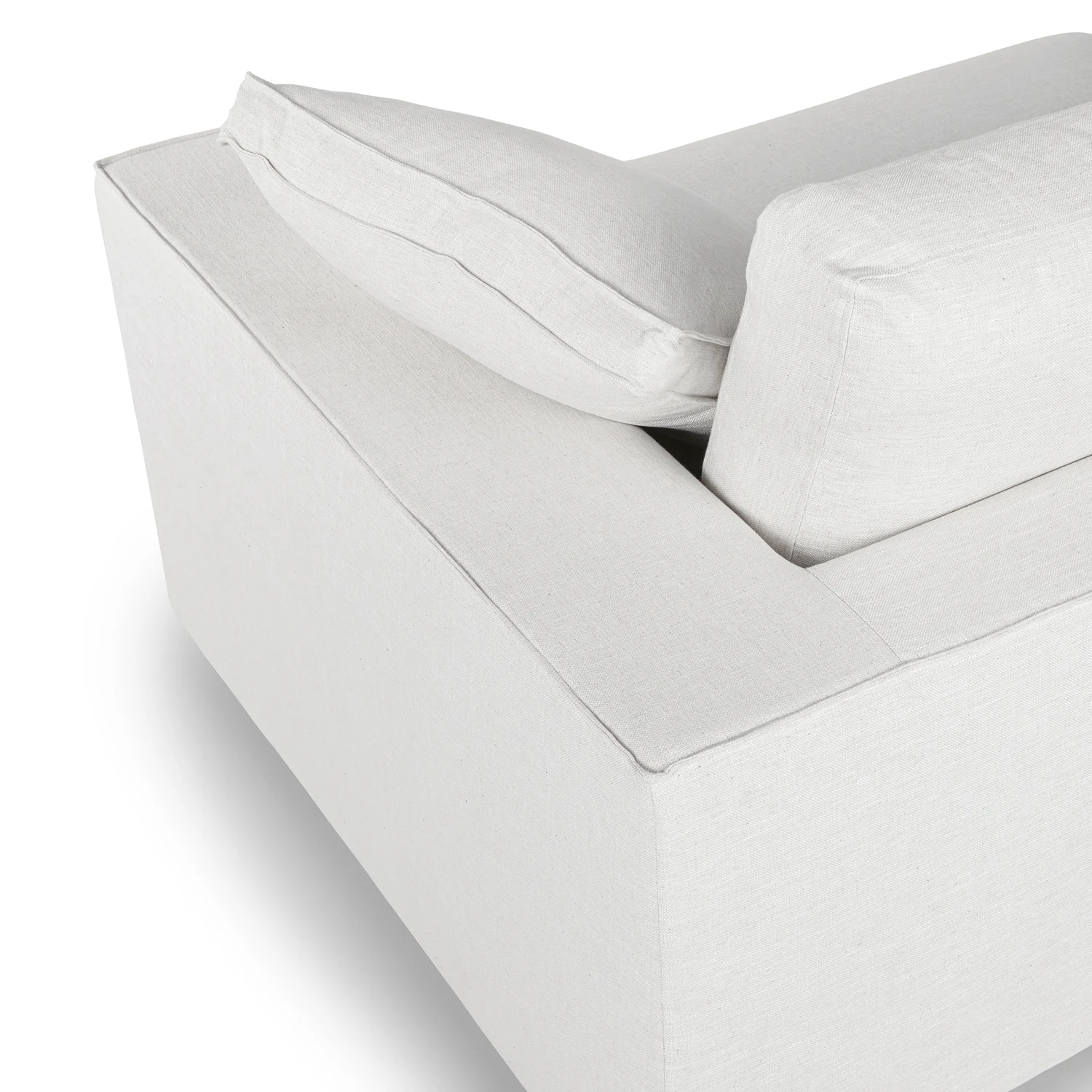 Sitka 99" Quartz White Sofa - Stylish & Durable