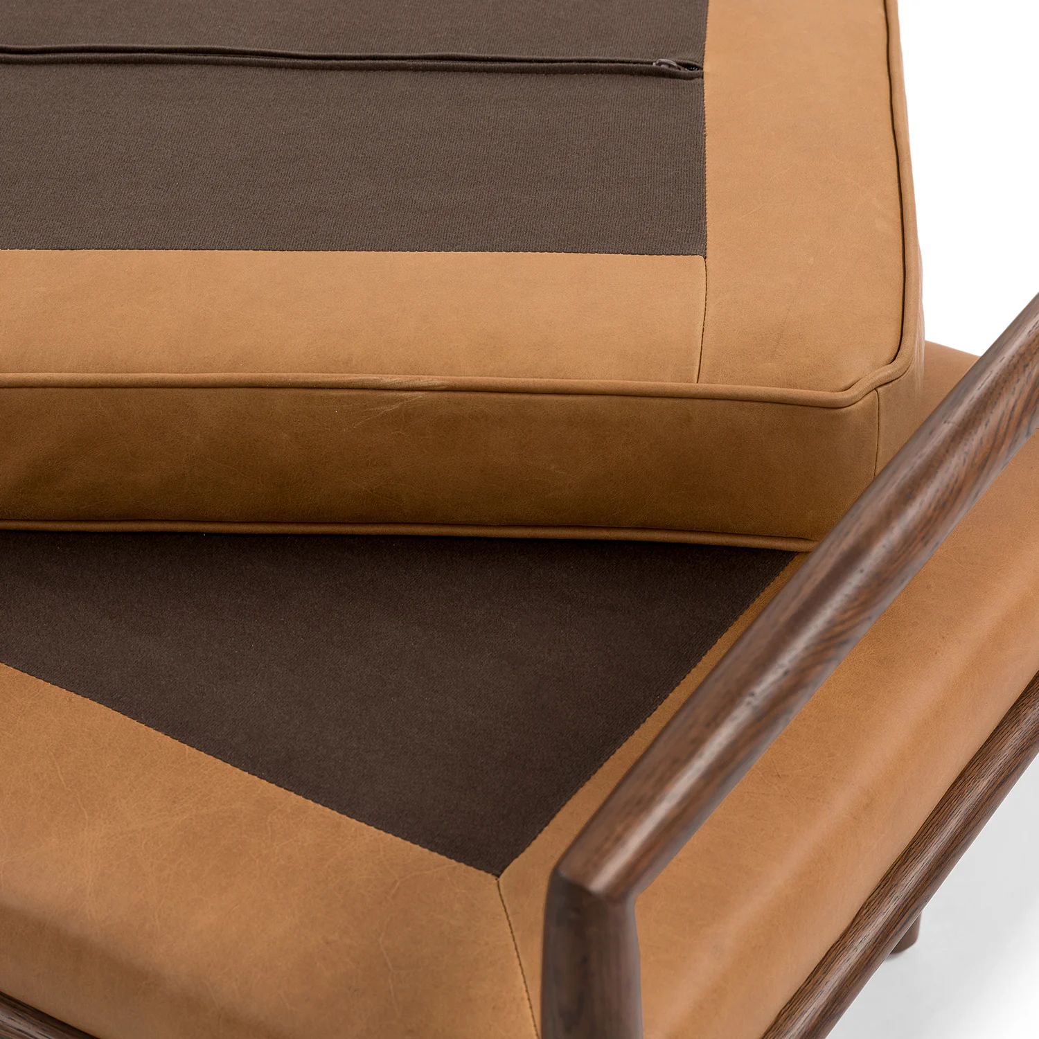 Ansa 54" Leather Bench - Charme Tan