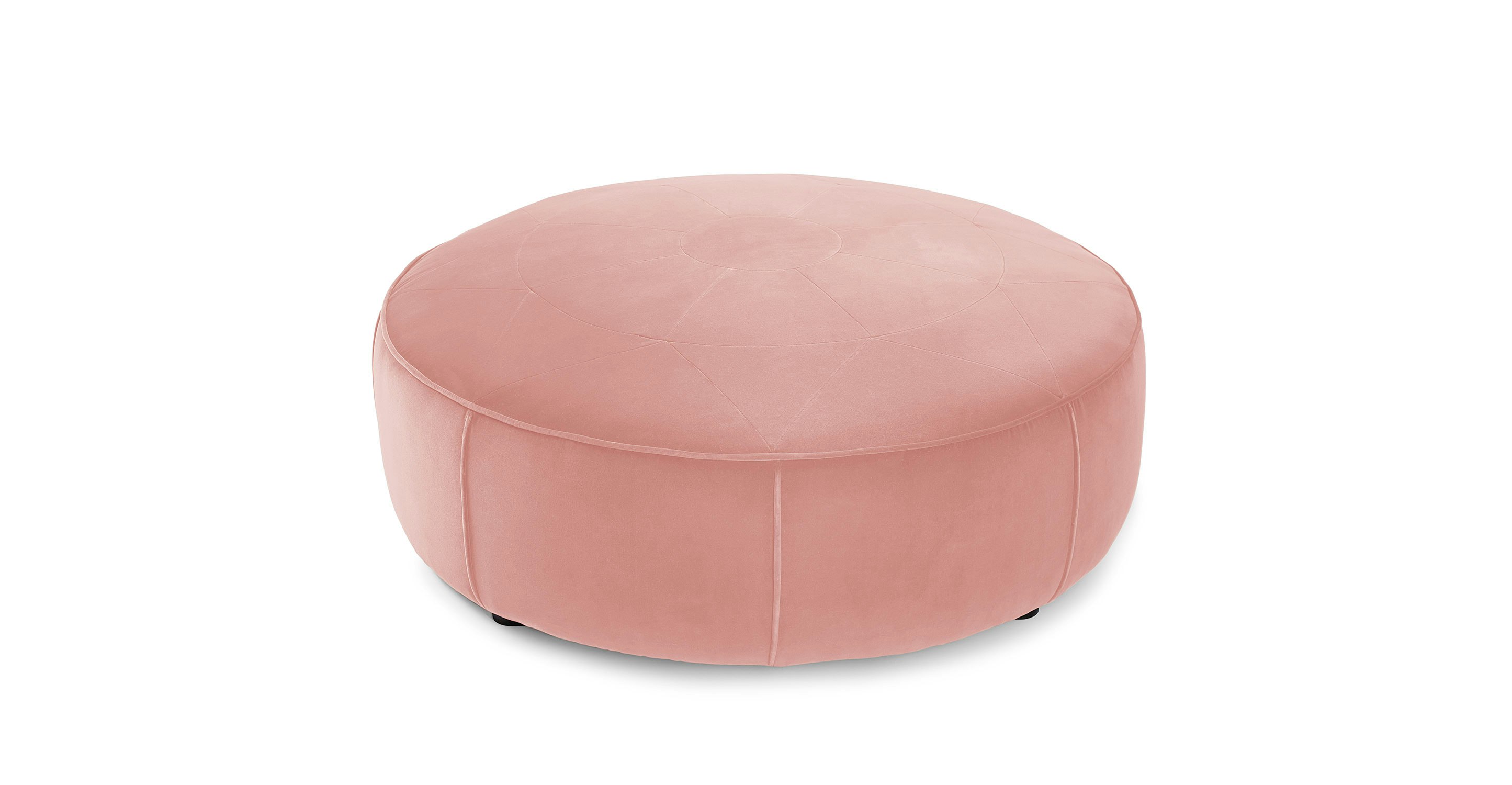 Orbis Blush Pink Ottoman Article