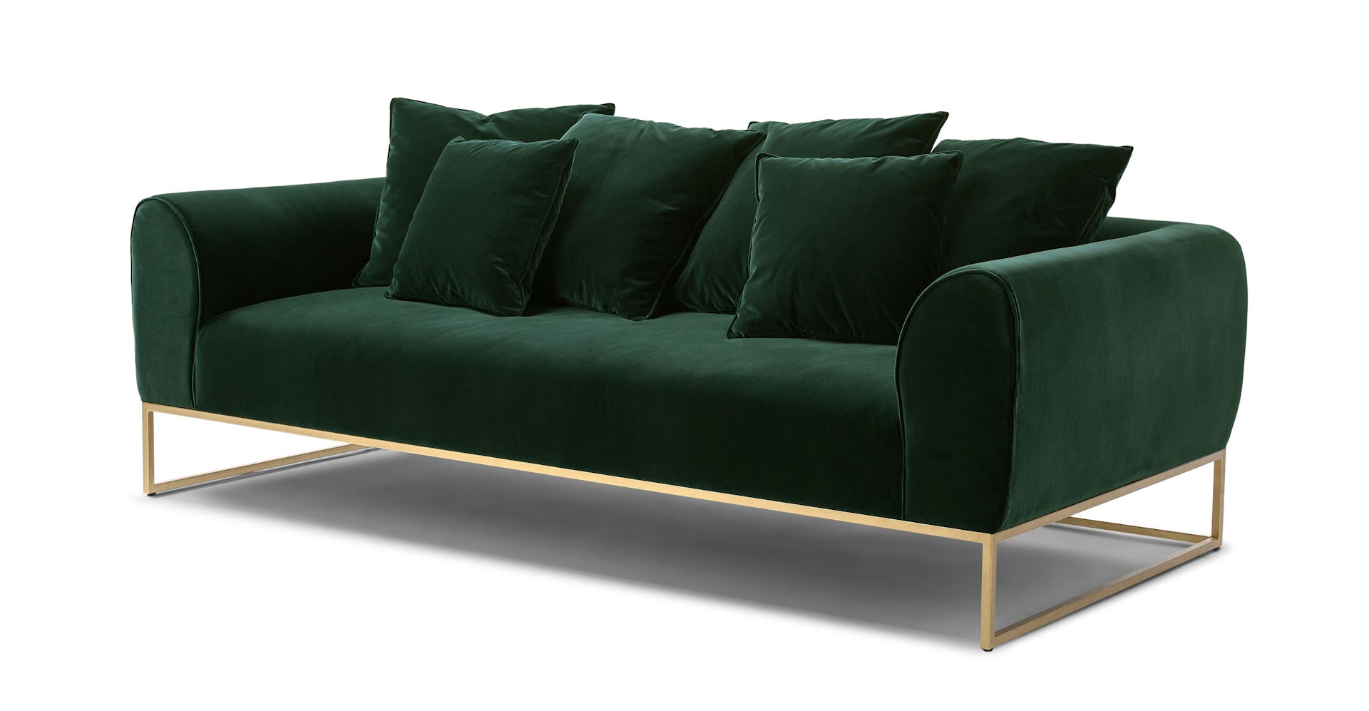 Balsam Green Kits 3 Seater Velvet Sofa Article