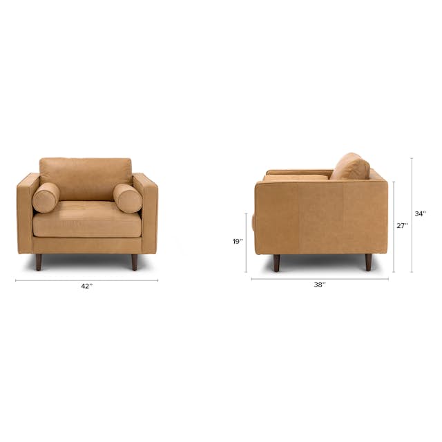 Silla Article Sven Charme en tono bronceado