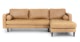 Sven Charme Tan Right Sectional Sofa - Gallery View 1 of 15.