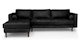 Sven Oxford Black Left Sectional Sofa - Gallery View 1 of 9.