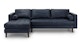 Sven Oxford Blue Left Sectional Sofa - Gallery View 1 of 12.