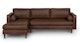 Sven Charme Chocolat Left Sectional Sofa - Gallery View 1 of 12.