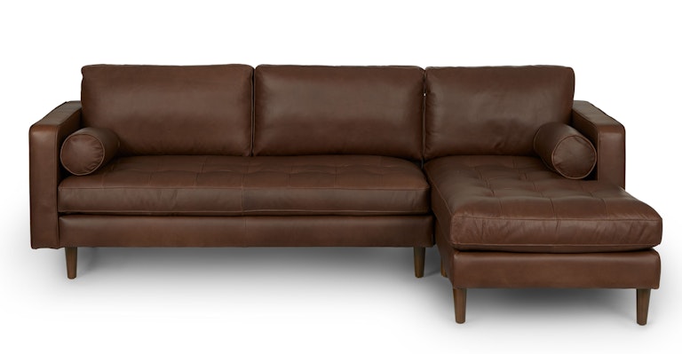 Sven Charme Chocolat Right Sectional Sofa - Primary View 1 of 13 (Open Fullscreen View).