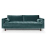Sven 88" Tufted Velvet Sofa - Pacific Blue