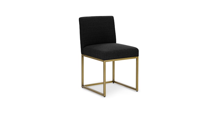 Oscuro Pure Black Dining Chair - Primary View 1 of 11 (Open Fullscreen View).