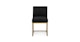 Oscuro Pure Black Dining Chair - Gallery View 3 of 11.