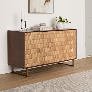 Geome 51" Sideboard - Walnut and Oak