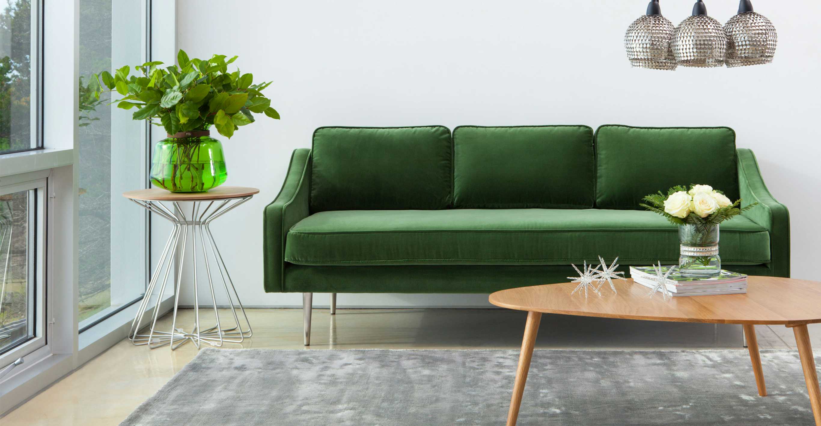 Mirage Grass Green Sofa Sofas Article Modern, MidCentury and