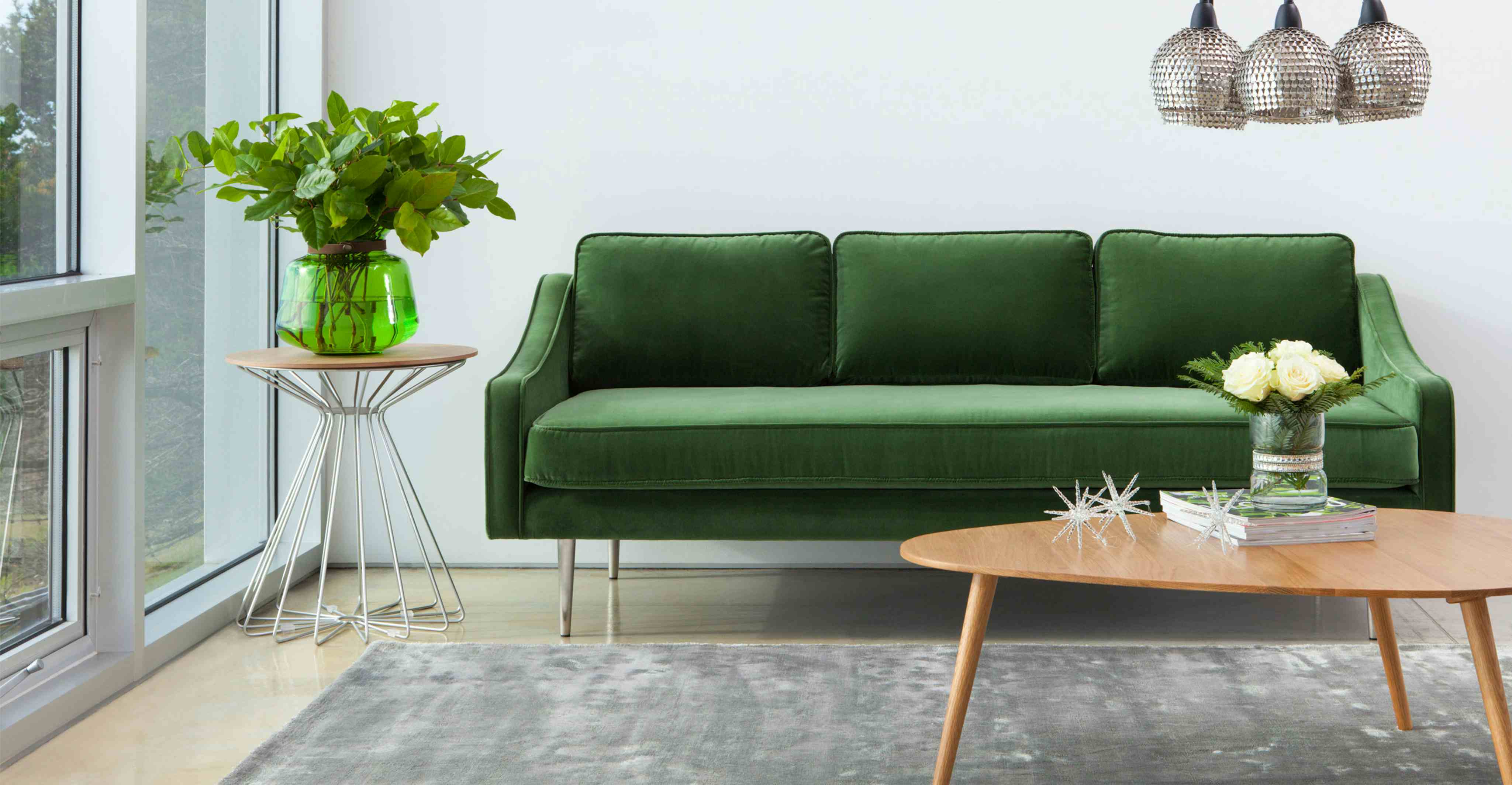 Mirage Grass Green Sofa Sofas Article Modern, MidCentury and