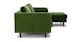 Sven Grass Green Right Sectional Sofa - Gallery View 4 of 13.